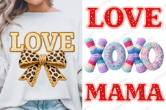 Faux Yarn Crochet Xoxo Valentine's Day PNG, Valentine PNG Product Image 3