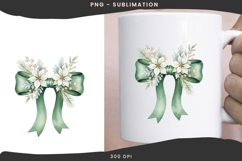 Winter floral wonderland png design for T-shirts Product Image 2