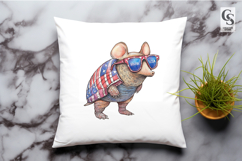 Patriotic Armadillo Clipart PNG Product Image 2
