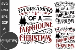 I'm Dreaming Of A Farmhouse Christmas SVG Design | Christmas Product Image 2