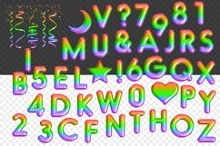 Rainbow Foil Balloon Clipart: "Rainbow Balloon CLIPART" Product Image 2