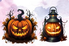 Halloween Pumpkin Sublimation Clipart, Halloween Pumpkin Product Image 3