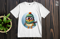 Cute Winter Bird Clipart Sublimation PNG Product Image 2
