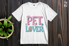 Cute Pet Lover Typography Colorful Letters Clipart Product Image 2