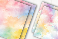Pastel Watercolor Digital Paper Product Image 2