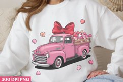 Truck PNG, Coquette Valentines Day Sublimation PNG Product Image 1