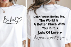 Dear Person Behind Me SVG | Be Kind SVG | Let them SVG Product Image 2