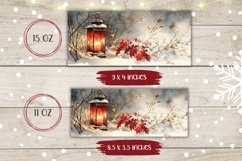 Watercolor Christian Mug, Christmas Lantern Mug Wrap Product Image 2
