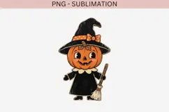 Vintage folk-art halloween png design for T-shirts Product Image 2