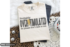 Funny Mom PNG | Overstimulated PNG | Mom Life PNG Product Image 1