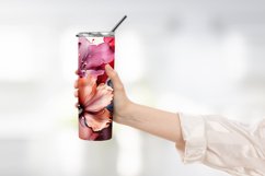 watercolor Blooming flower tumbler wrap sublimation Product Image 2