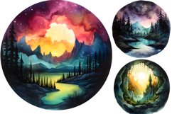 Fantasy Aurora Borealis, Fantasy Aurora Borealis Sublimation Product Image 3