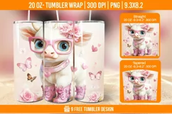 Highland Cow Tumbler Wrap Designs, Sublimation Wrap Product Image 1