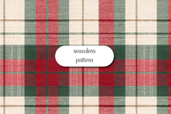Cozy Red Beige Tartan Plaid Seamless Textile Pattern Product Image 1