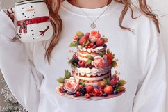 Christmas Cake Clipart, Christmas Cake Clipart Product Image 2