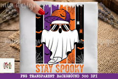 Stay Spooky Halloween PNG, Cool Ghost Sublimation Design Product Image 1