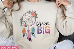 Dream Big Dreams PNG, Dreamcatcher Sublimation PNG Product Image 1