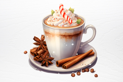 Christmas Coffee Hot Cocoa Sublimation PNG Product Image 2