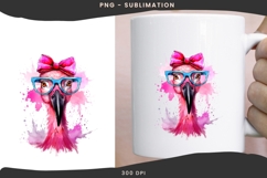 Pink flaminngo png design for T-shirts Product Image 2