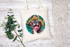 Summer Staffordshire Terrier Dog llustration PNG Product Image 2