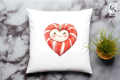 Cute Candy Heart Balloon Clipart Sublimation PNG Product Image 3