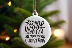 We woof you a merry christmas SVG Product Image 2