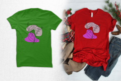 Abstract Purple Floral Line Art Embroidery Design File Product Image 2