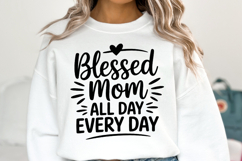 Blessed Mom Svg | Svg Files for Cricut | Shirt Svg Product Image 1