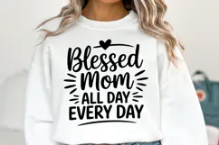 Blessed Mom Svg | Svg Files for Cricut | Shirt Svg Product Image 1