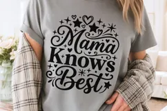 Mama Knows Best Svg, Mom life Svg, Funny Boss Mom Svg. Product Image 3