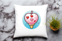 Cute Heart Candy Clipart Sublimation PNG Product Image 3