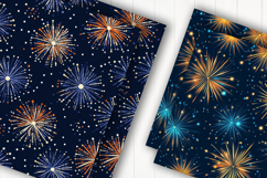 Golden Spark Fireworks Digital Paper Product Image 2