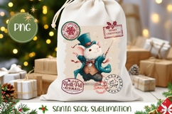 Magic Mouse Santa Sack, Christmas Gift Bag Print Product Image 1