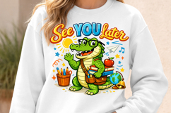 Alligator Teacher Last Day of School Png Product Image 3