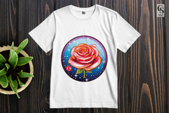Galaxy Rose Clipart Sublimation PNG Product Image 2