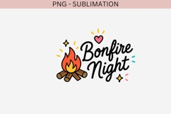 Bonfire Night PNG | Campfire Autumn Sublimation Design Product Image 2