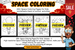155 Space Coloring Pages for Kids Activities for kids school Product Image 2