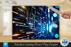 Futuristic Cyber Security Cutting Board Sublimation Design Product Image 1
