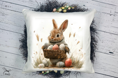 Cute Easter Bunny digital paper Product Image 2