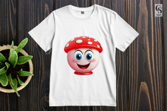 Cute Red Mushroom Clipart Sublimation PNG Product Image 2