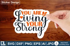 Motivational sticker design, Inspirational sticker design Product Image 1