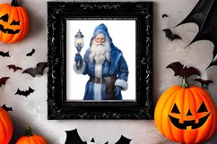 Blue Christmas Watercolor Clipart Sublimation Product Image 2