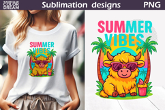 Summer Vibes Clipart | Tropical Animal Sublimation Product Image 1