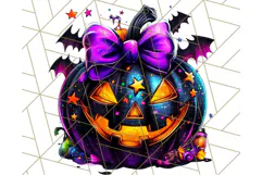 Pumpkin Party Halloween Clipart PNG, Cute Spooky Elements Product Image 2