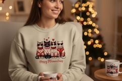 Happy Meowentines Valentine Cats Clipart Product Image 2