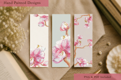 Sakura Printable Bookmarks | 6 Designs |12 PNG Files &amp; 2 PDF Product Image 2