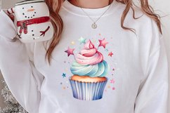 Christmas Cupcake Clipart, Christmas Clipart Product Image 2