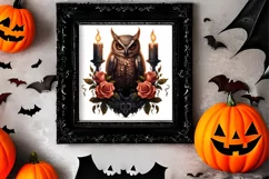 Gothic Halloween Watercolor Clipart PNG, Halloween PNG Product Image 2