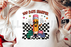 100 Days Sharper PNG, 100 Days of Learning Sublimation PNG Product Image 2