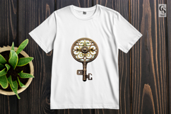 Vintage Ornate Key Clipart Sublimation PNG Product Image 2